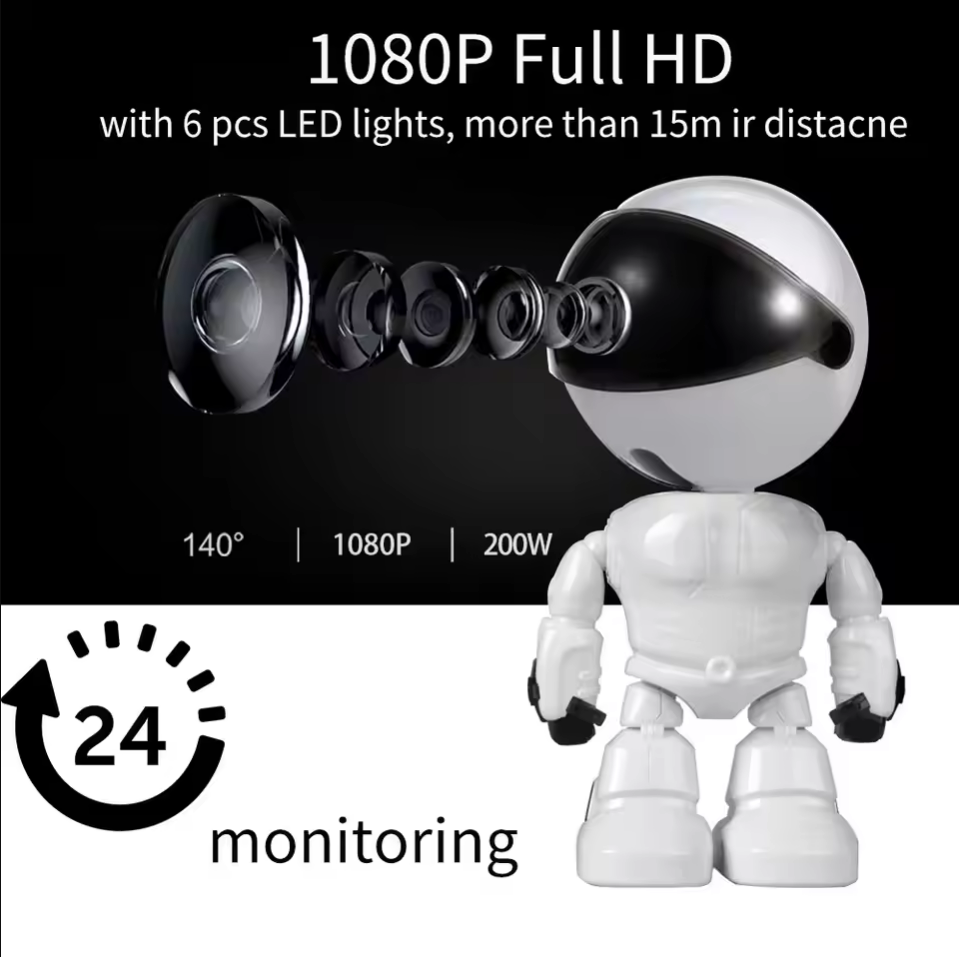 Home Security Robot - 스마트 로봇 WiFi IP 카메라 1080P