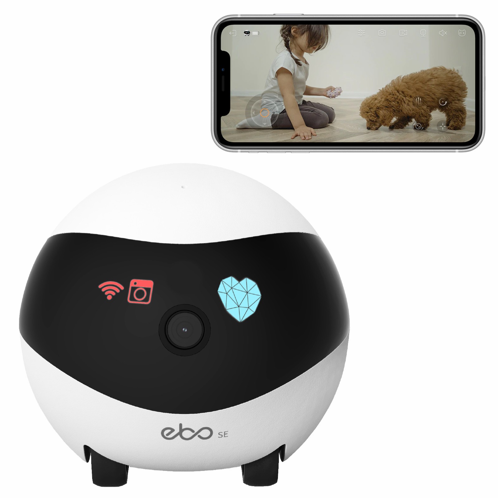 Home Security Robot - EBO SE 스마트 홈 로봇 동반자