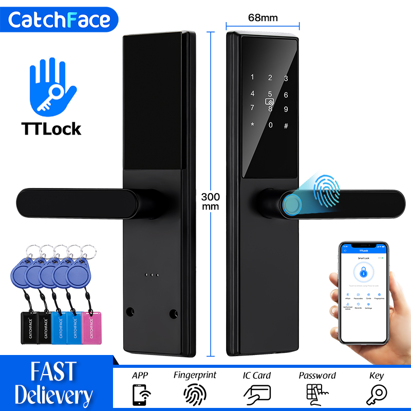 Home Security Door Reinforcement Lock - 블루투스 지문 도어 잠금 장치 TTLock