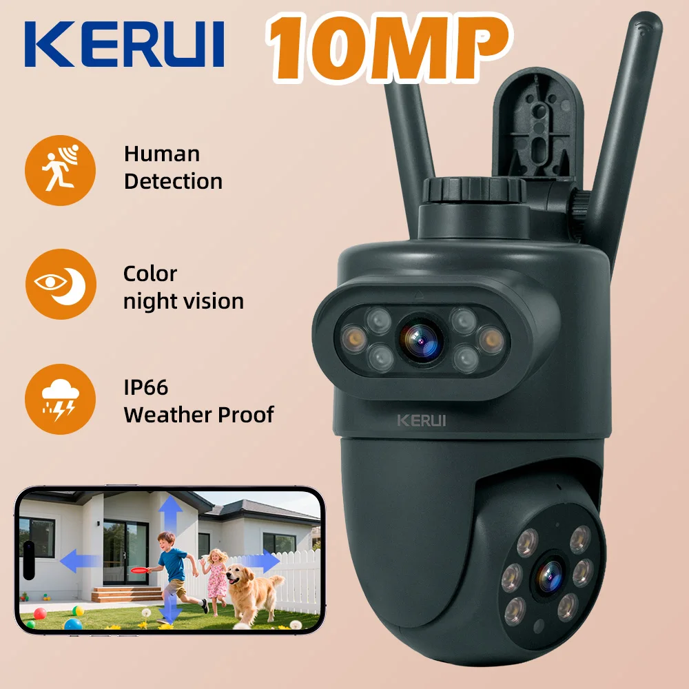 Home Security Beams - KERUI 야외 10MP 5K HD 듀얼