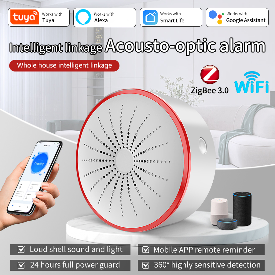 Home Security Blink - Tuya WiFi ZigBee 스마트 알람 사이렌