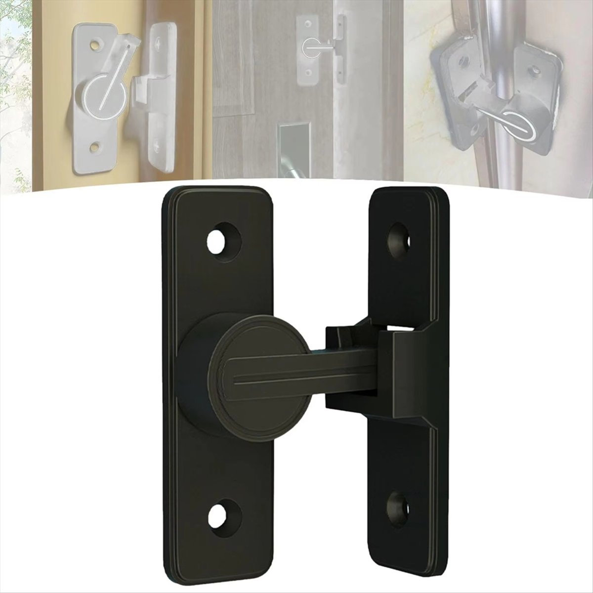 Home Security Door Reinforcement Lock - A72P 도어용 90도 헤비듀티 보안 도난