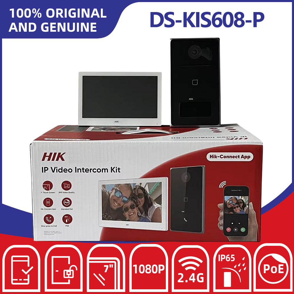 Home Security System Hikvision - Hikvision DS-KIS608-P IP 비디오 인터콤 키트