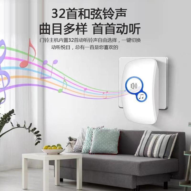 Home Security Ring - 무선 알람 게스트 환영 차임 도어벨