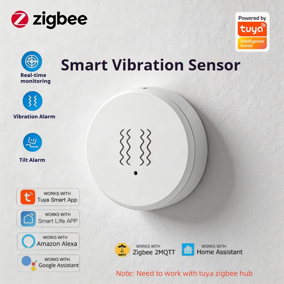 Home Security Alarm - Tuya Zigbee 스마트 진동 센서 실시간
