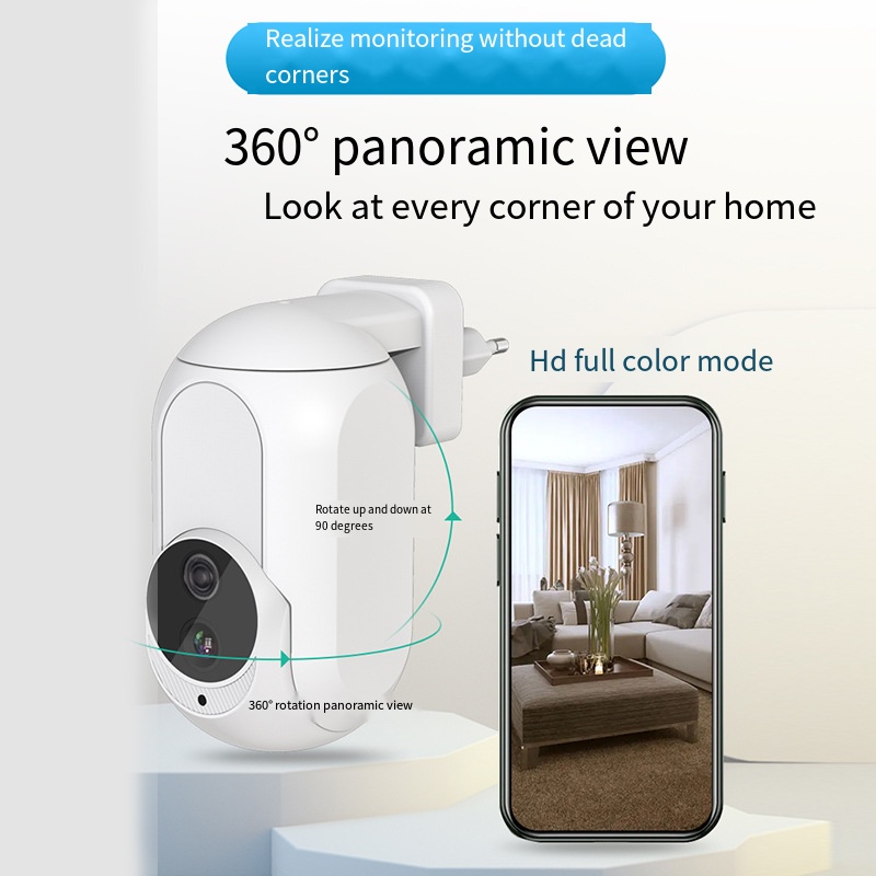 Home Security Google Camera - 투야 벽걸이형 카메라 와이파이 360 °
