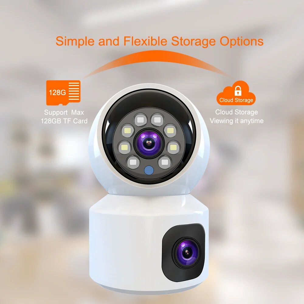 Home Security Robot - 듀얼 렌즈 6MP HD WiFi 4G