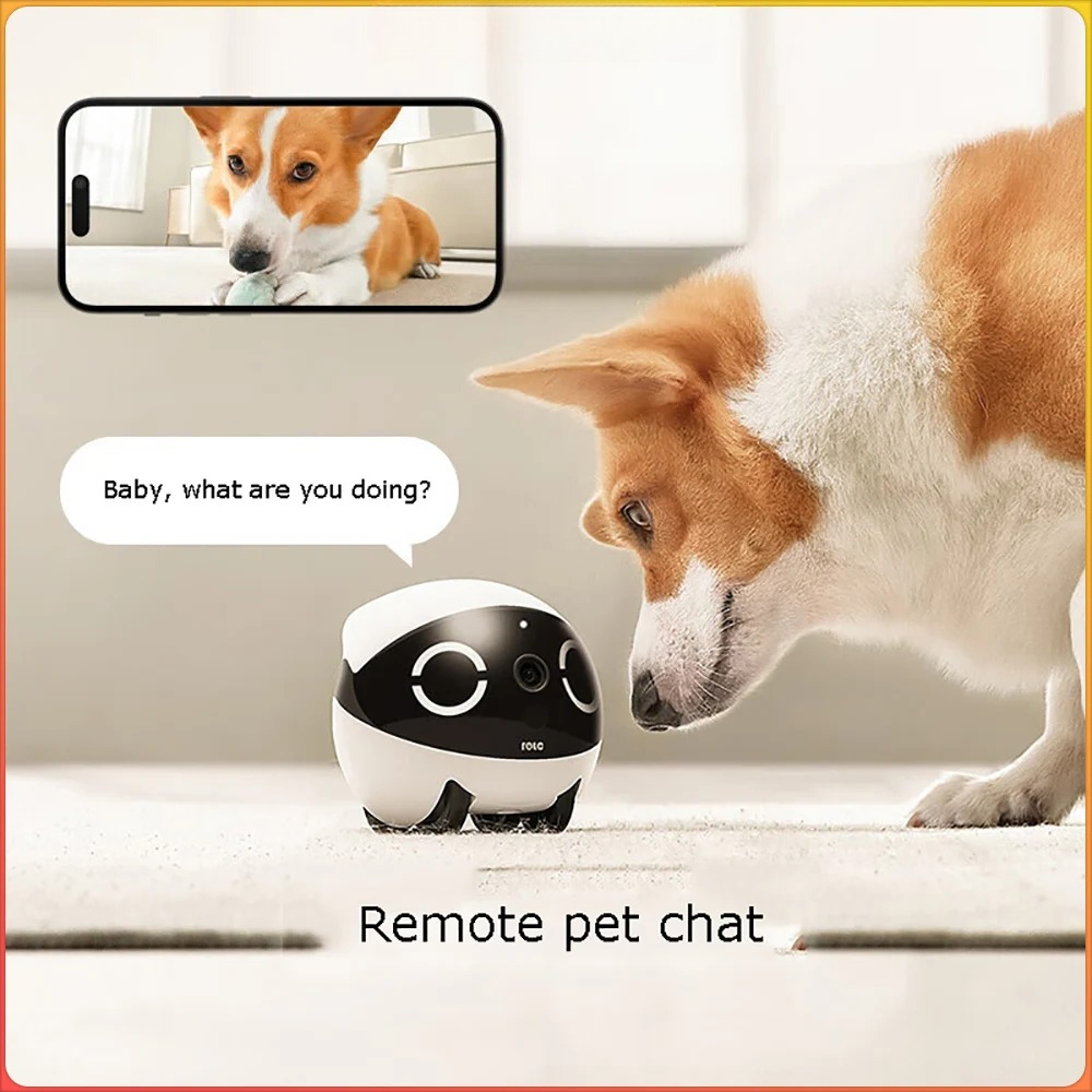 Home Security Robot - 홈 시큐리티 애완동물 텀블러 디자인 실시간