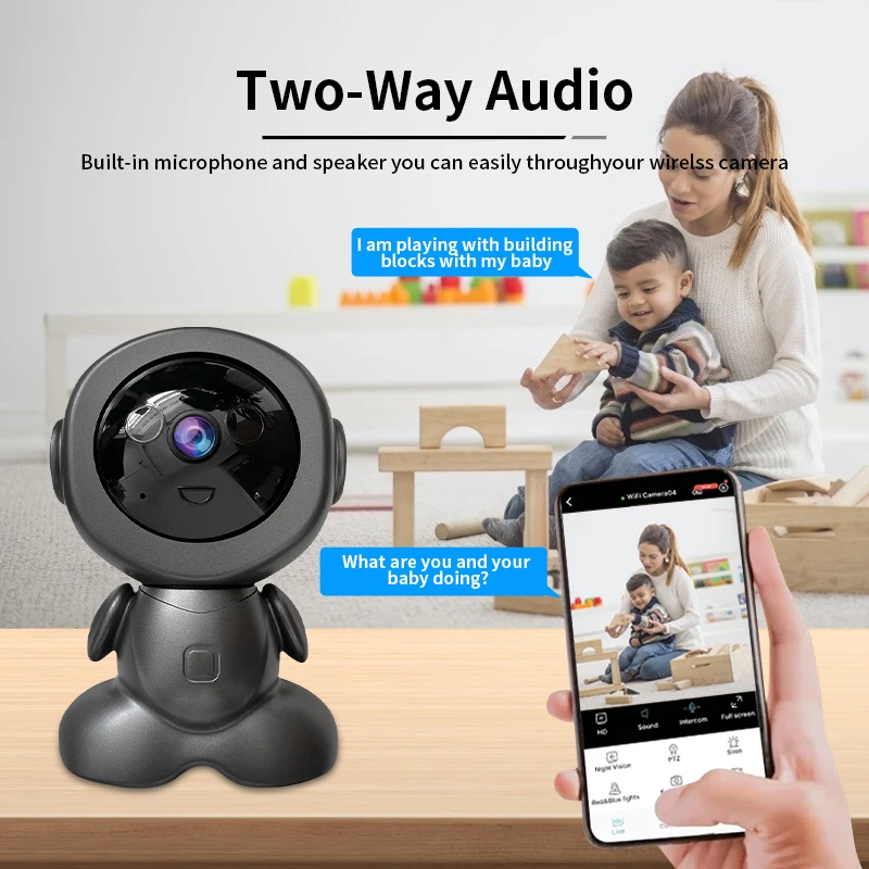 8MP 와이파이 감시 로봇 카메라 PTZ 보안 베이비  - Home Security Robot 리뷰 및 가격