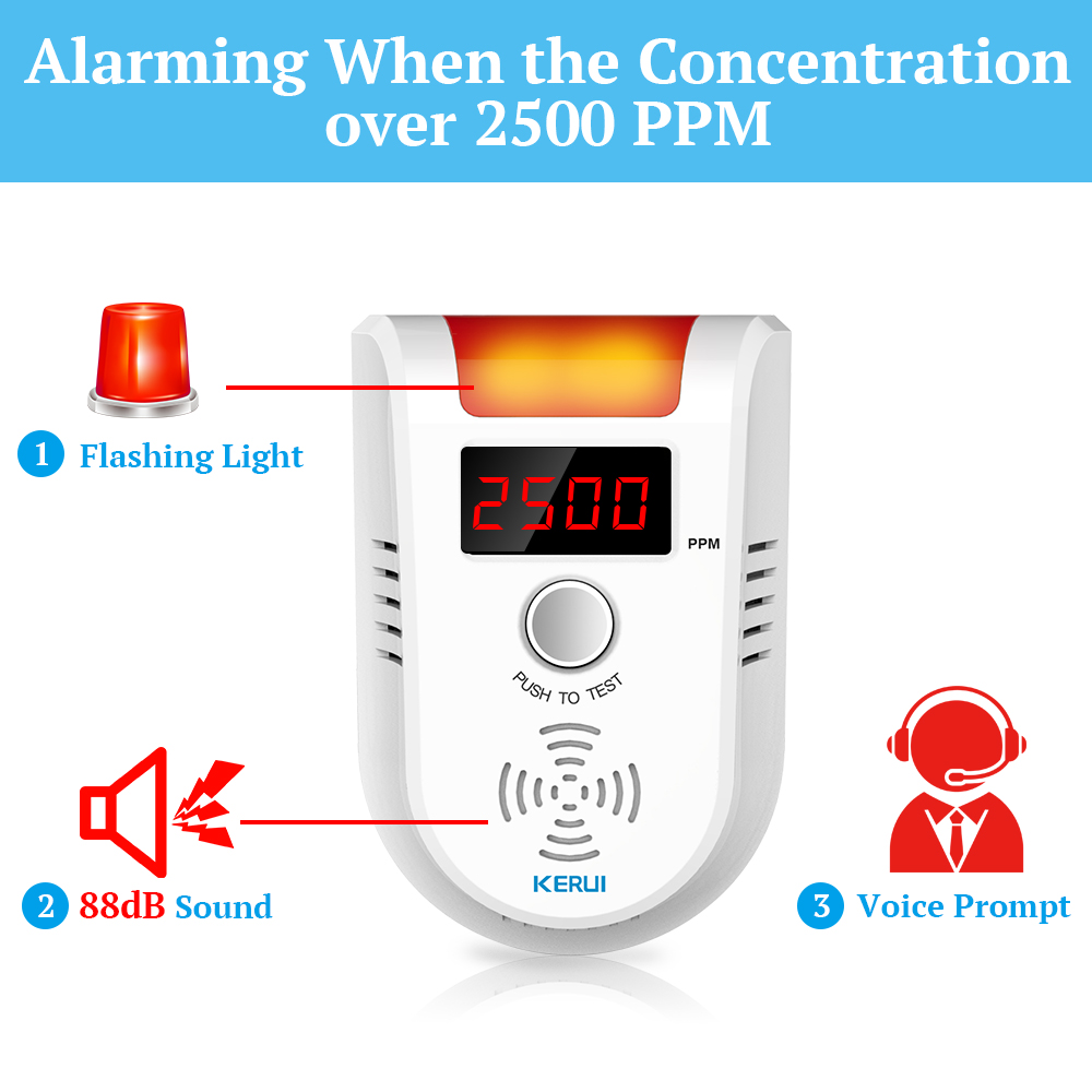KERUI GD13 LPG 가스 감지기 알람 무선 디지 - Home Security Upgrades 리뷰 및 가격