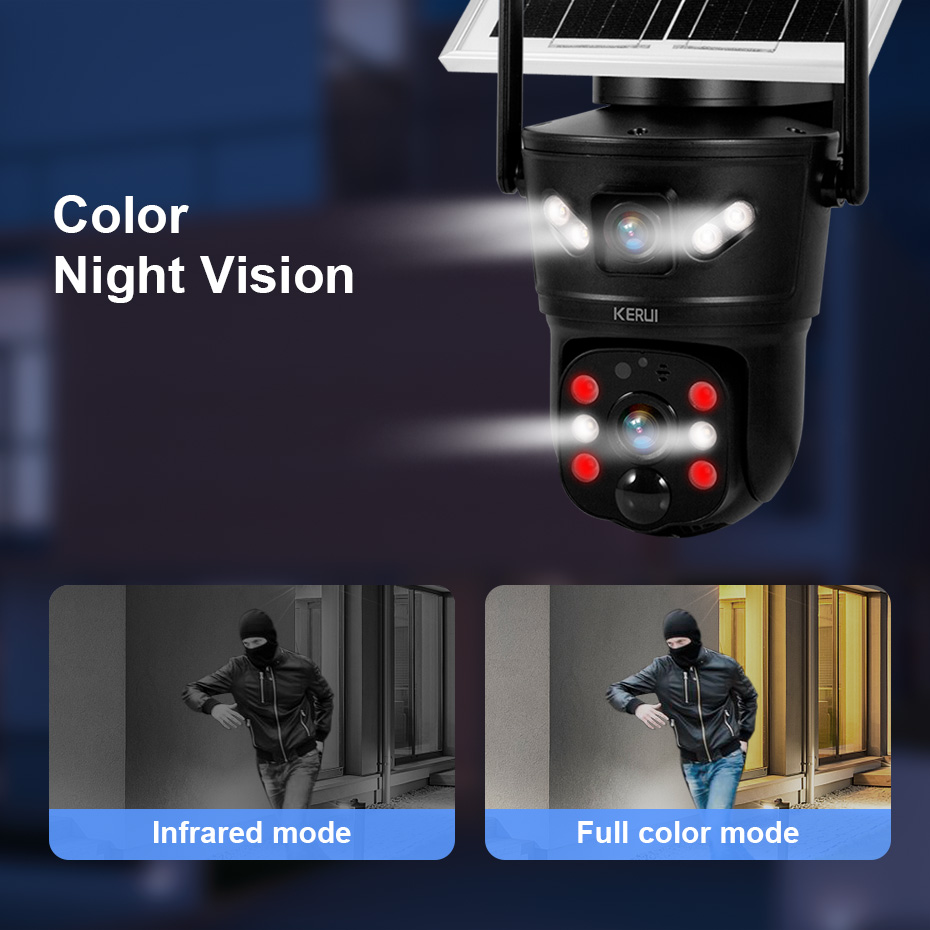 KERUI 6MP 4G SIM WiFi 태양광 카메라  - Home Security Monitoring System 리뷰 및 가격