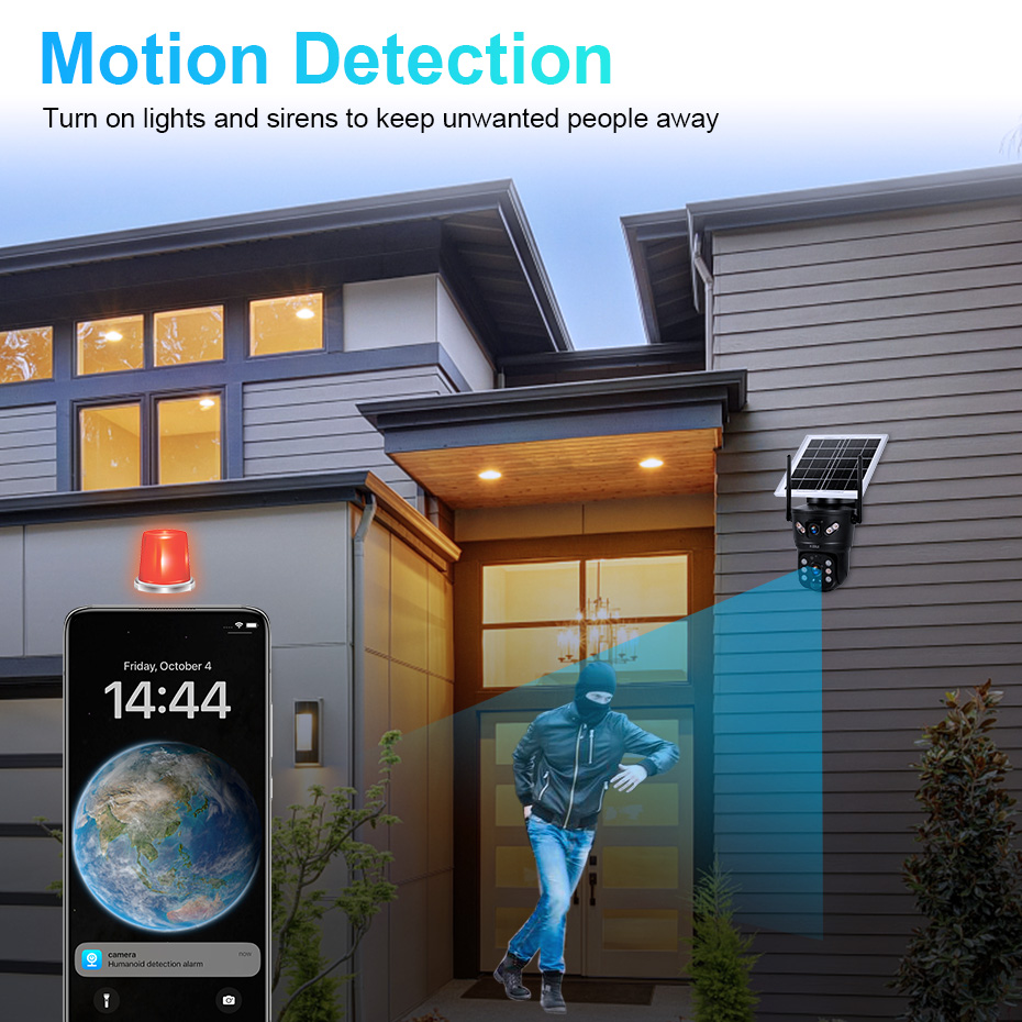 KERUI 6MP 4G SIM WiFi 태양광 카메라  - Home Security Monitoring System 리뷰 및 가격
