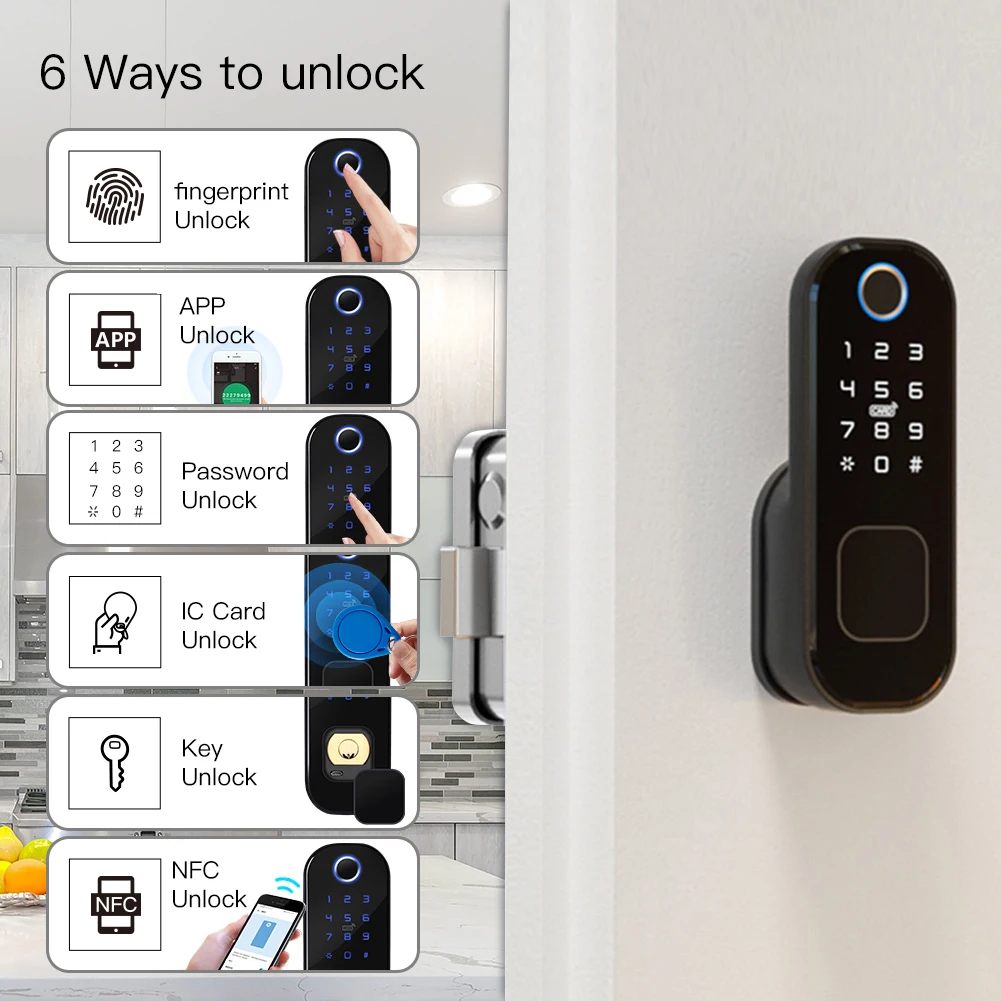MOES 와이파이 투야 스마트 도어락, 지문 잠금, 스 - Home Security Upgrades 리뷰 및 가격