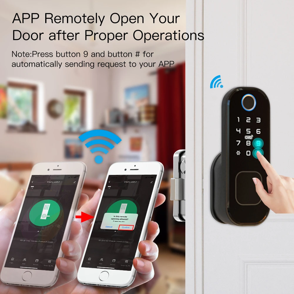 MOES 와이파이 투야 스마트 도어락, 지문 잠금, 스 - Home Security Upgrades 리뷰 및 가격