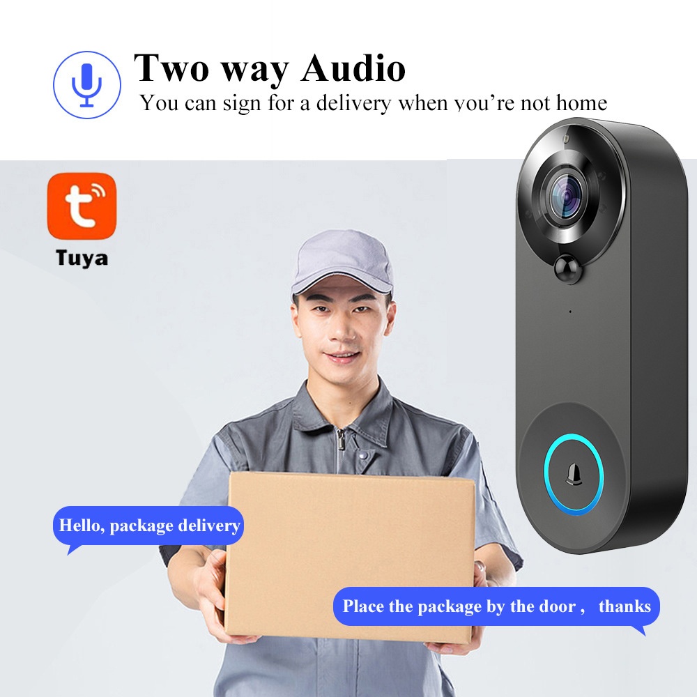 Tuya 1080P 무선 WIFI 초인종 비디오 인터콤 - Home Security Monitoring System 리뷰 및 가격