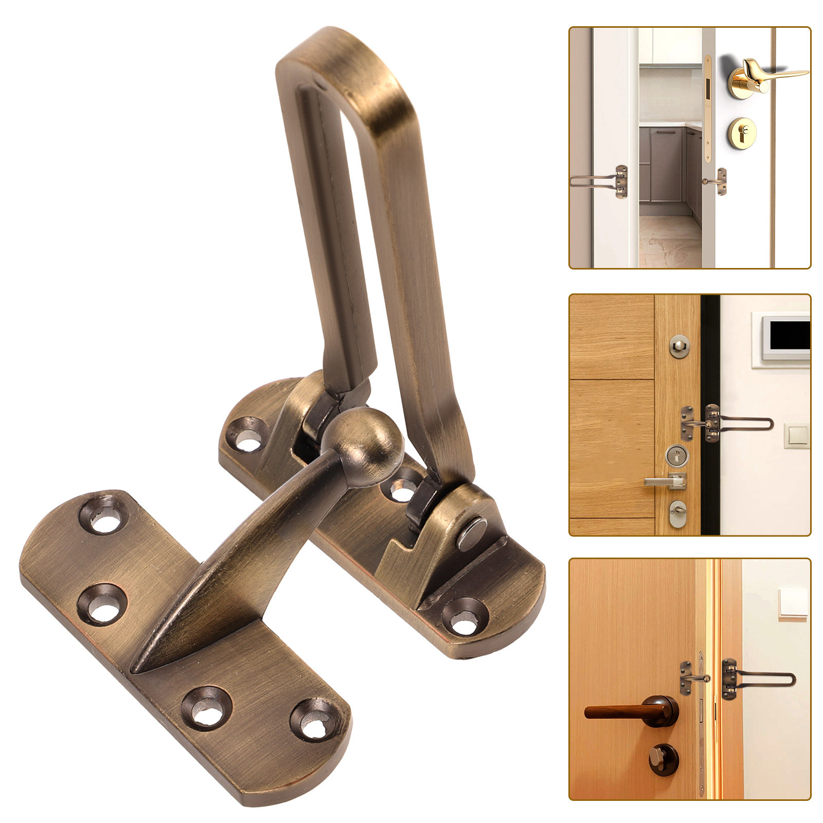 현관문 보안 잠금 장치 강화 금속 녹 방지 래치 (가정 - Home Security Door Reinforcement Lock 리뷰 및 가격