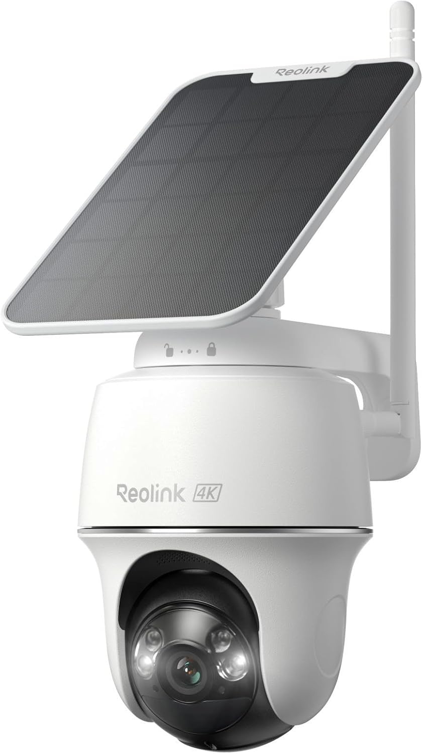 4K 태양광 보안 카메라 야외용, 360도 °   팬틸 - Home Security Cameras No Subscription 리뷰 및 가격