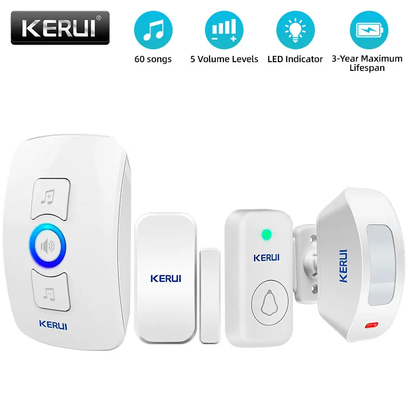 KERUI 무선 초인종 홈 보안 환영 차임 도어 벨 P - Home Security Ring 리뷰 및 가격