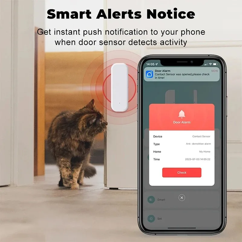 Tuya WiFi 스마트 도어 윈도우 센서 개폐 감지기 - Home Security Upgrades 리뷰 및 가격