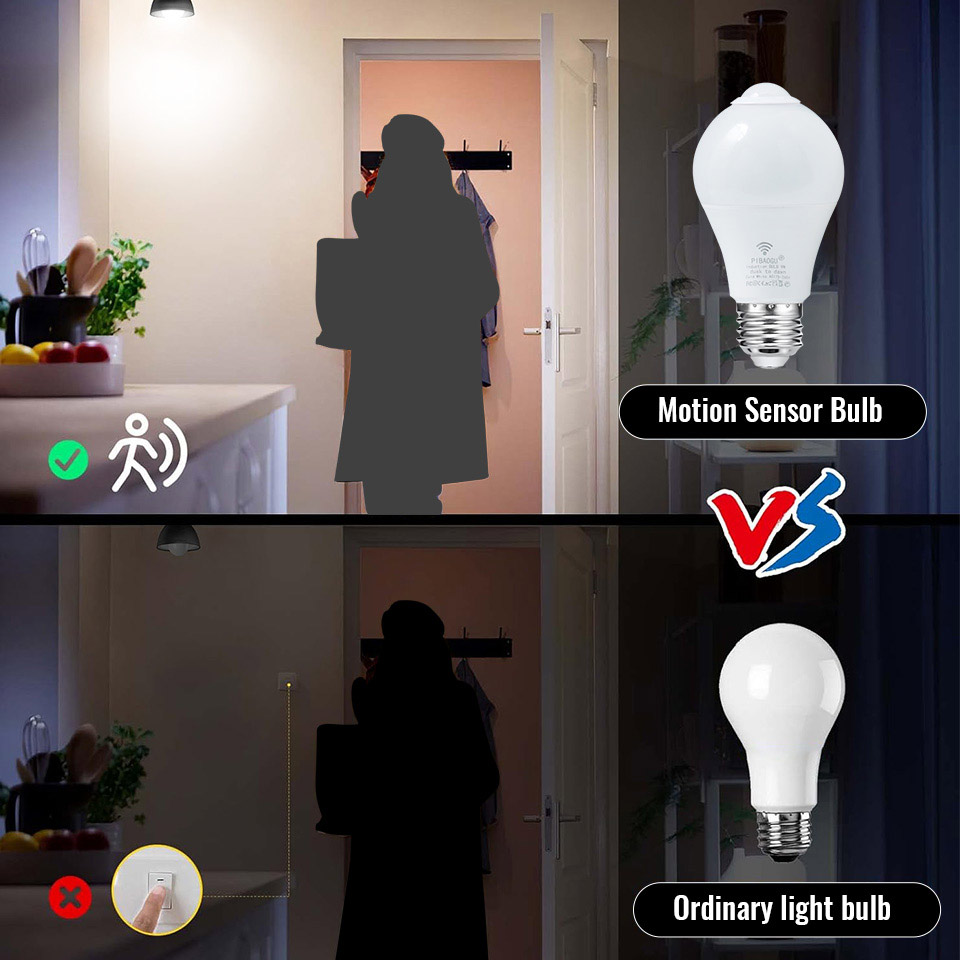 모션 센서와 2PCS LED 전구 전구 LED 전구 E - Home Security Beams 리뷰 및 가격
