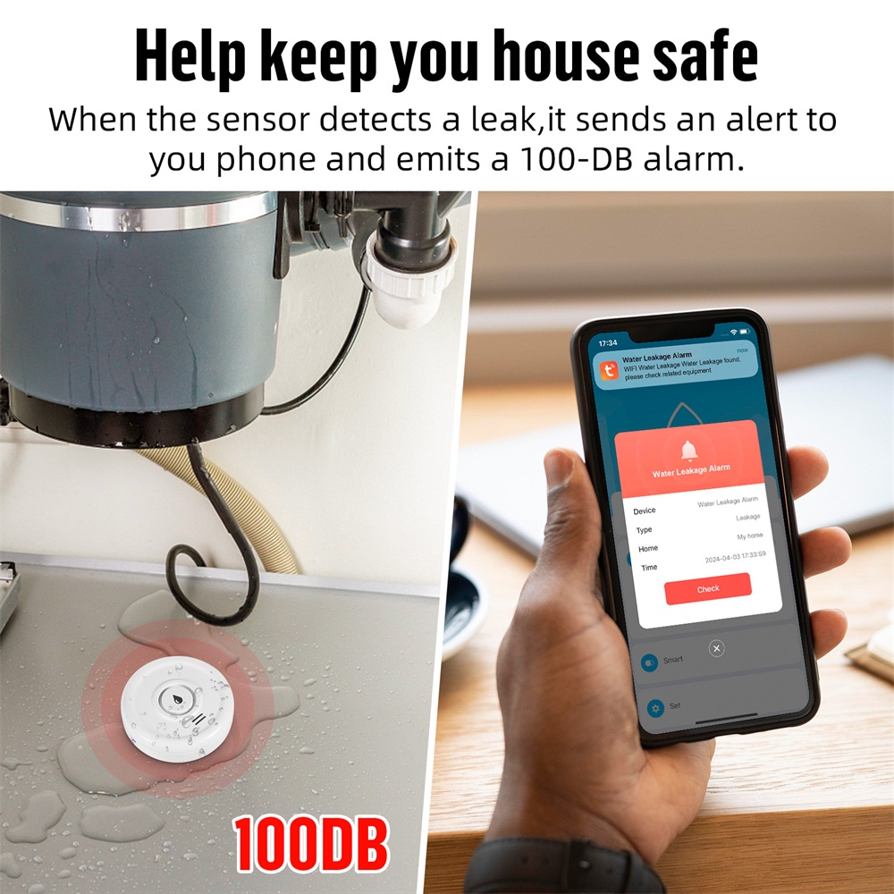 Fuers 누수 감지기 스마트 홈 알람, 투야 스마트  - Home Security Upgrades 리뷰 및 가격