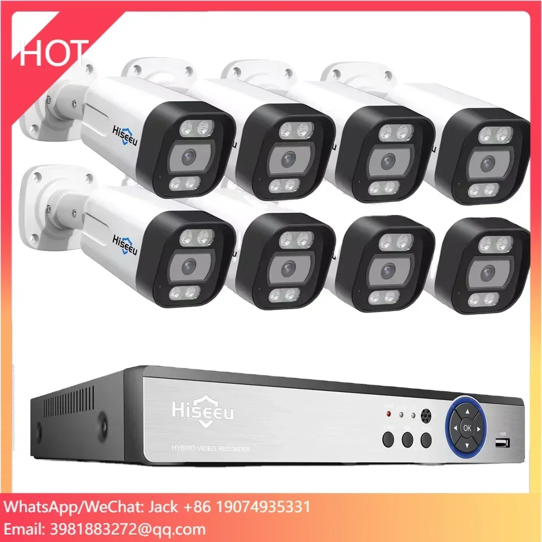 하이시루 4K 8채널 8MP 야외 컬러 야간 투시 감시 - Home Security And Camera System 리뷰 및 가격