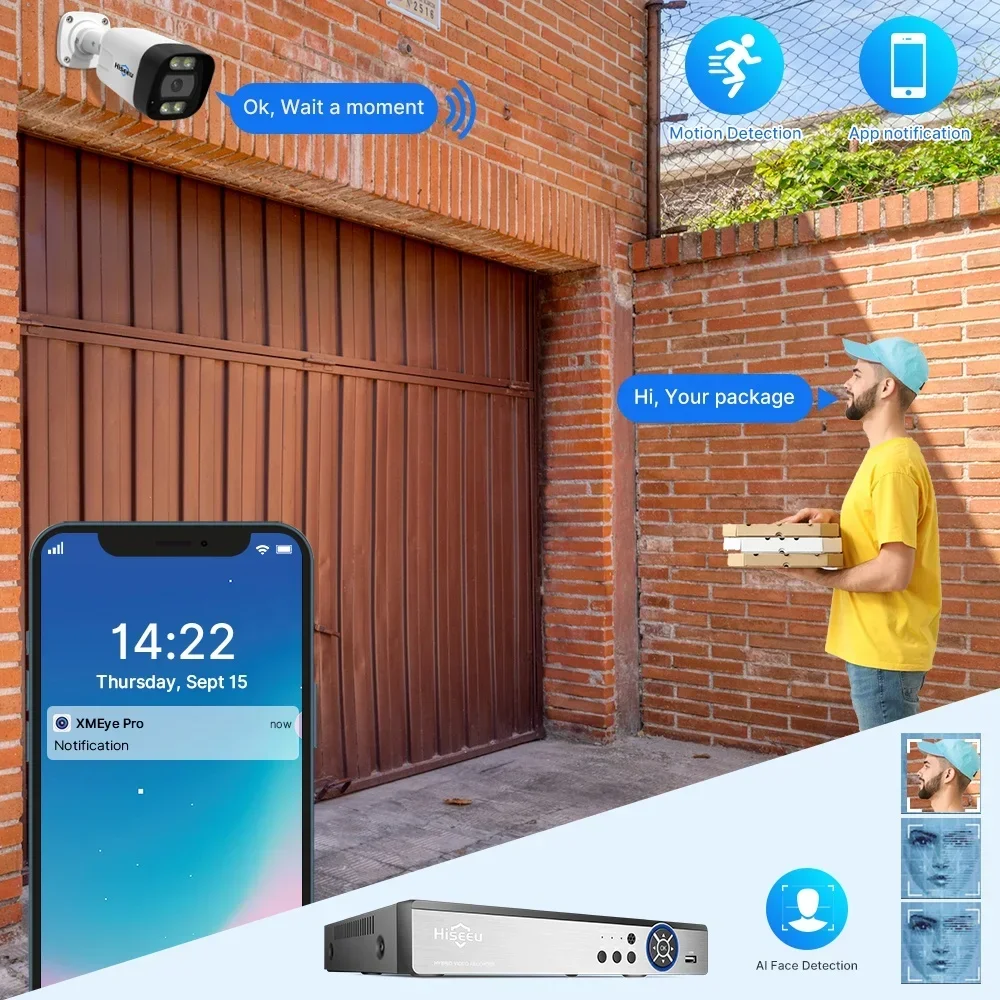 하이시루 4K 8채널 8MP 야외 컬러 야간 투시 감시 - Home Security And Camera System 리뷰 및 가격