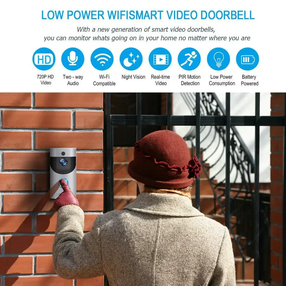 720P HD 스마트 홈 무선 WIFI 초인종 카메라  - Home Security Monitoring System 리뷰 및 가격