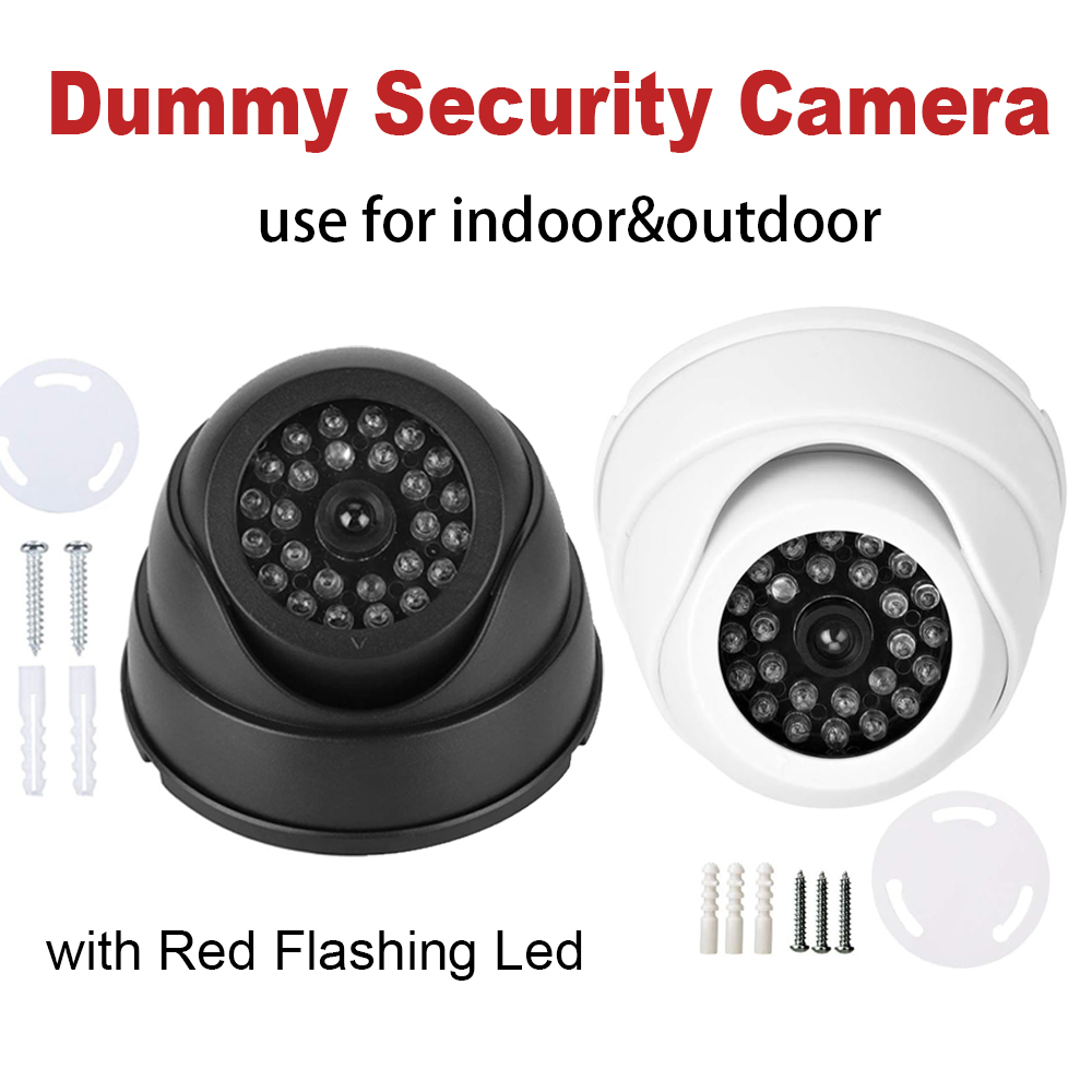 가짜 보안 감시 CCTV 돔 카메라 하우징(빨간색 LE - Home Security Beams 리뷰 및 가격