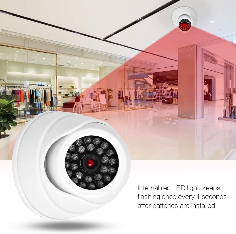 가짜 보안 감시 CCTV 돔 카메라 하우징(빨간색 LE - Home Security Beams 리뷰 및 가격