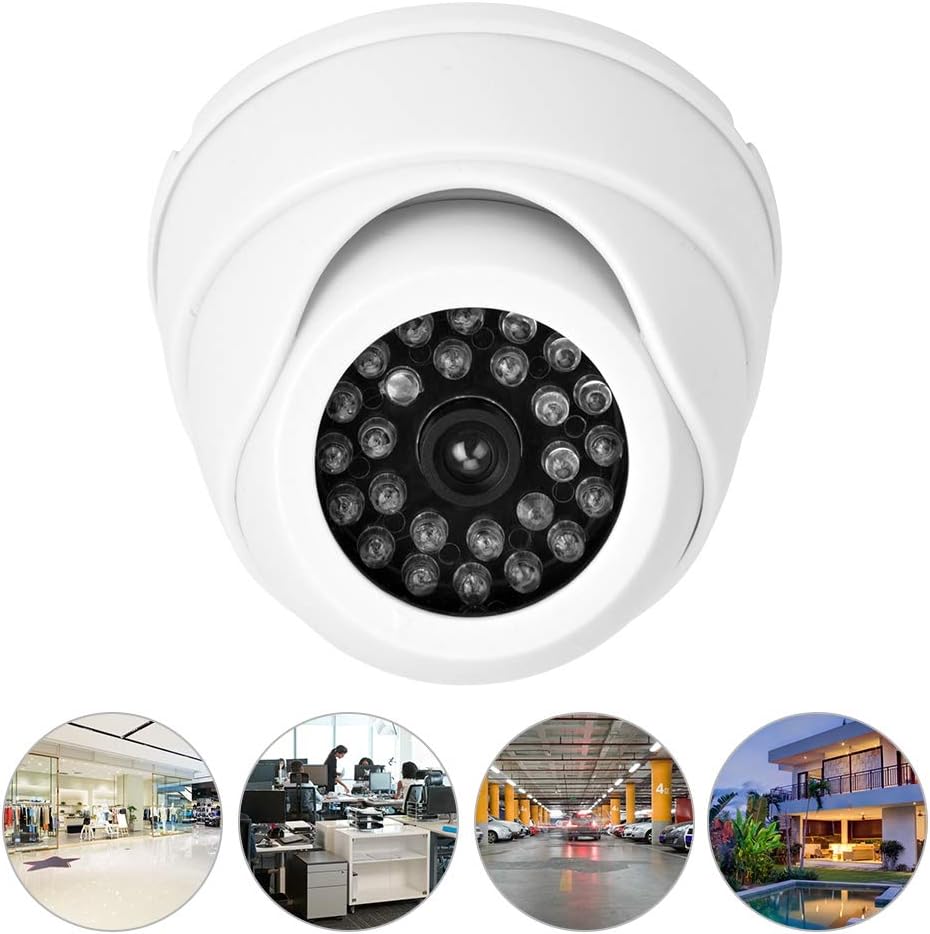 가짜 보안 감시 CCTV 돔 카메라 하우징(빨간색 LE - Home Security Beams 리뷰 및 가격
