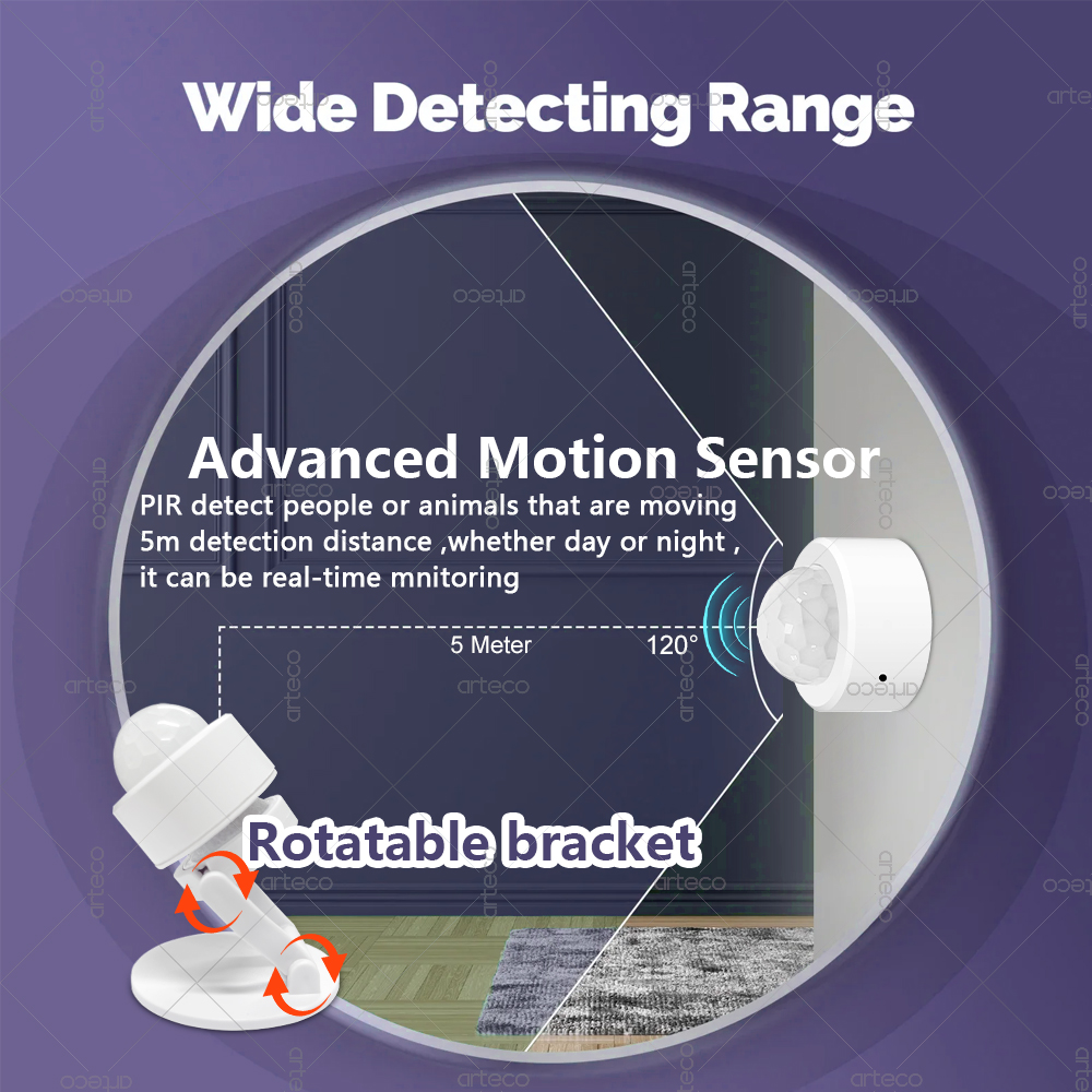 Zigbee 3.0 미니 PIR 모션 센서 인체 적외선 - Home Security Alarm 리뷰 및 가격