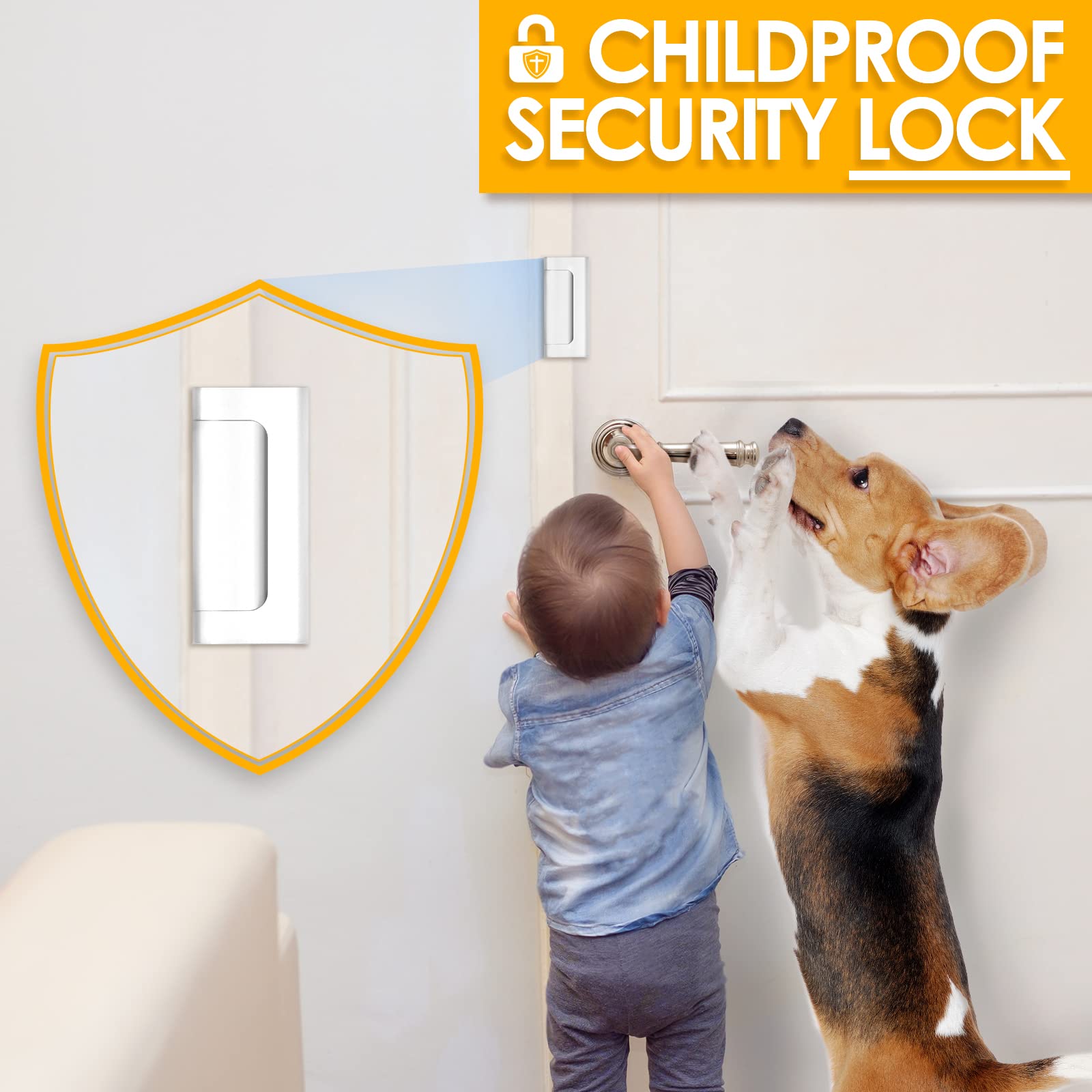새로운 홈 보안 도어 잠금 장치 알루미늄 합금 도난 방 - Home Security Door Reinforcement Lock 리뷰 및 가격