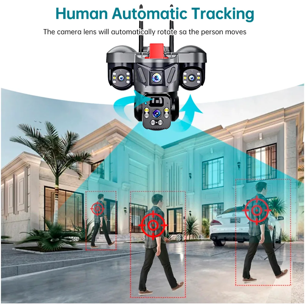 KERUI 야외 PTZ 6MP 4G SIM WIFI 태 - Home Security Monitoring System 리뷰 및 가격