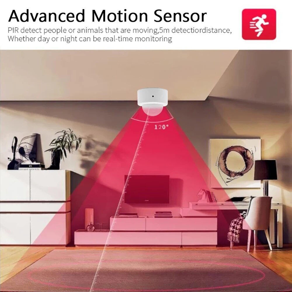 Zigbee 미니 PIR 모션 센서, 인체 모션 적외선 - Home Security Alarm 리뷰 및 가격