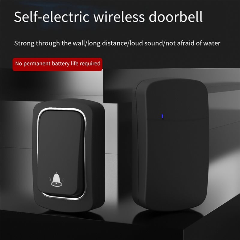 2X 자체 전원 무선 초인종 배터리 없음 방수 도어 벨 - Home Security Ring 리뷰 및 가격